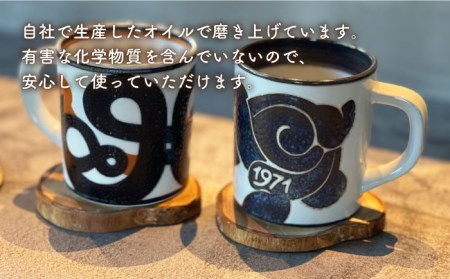 オリーブウッドのコースター20枚組み 長与町/アグリューム [EAI045]  オリーブ おしゃれ 木製 かわいい コースター