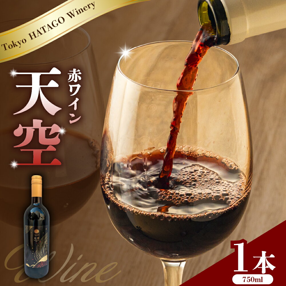 【ふるさと納税】Tokyo HATAGO Winery 赤ワイン 天空 750ml 1本 / カベルネ・ソーヴィニョン シラーズ ワイン お酒 酒 東京都 品川区