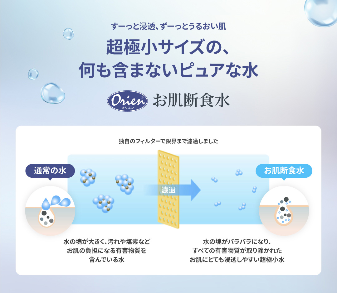 お肌断食水ローション 詰替え用 500ml 2本セット 3ヵ月定期便