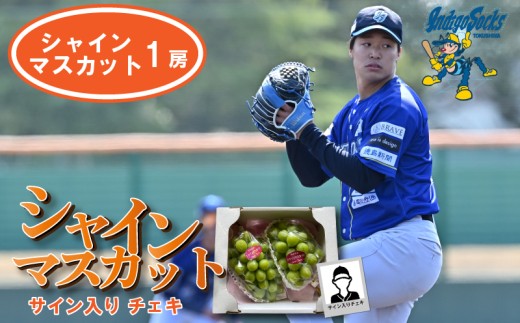 【1房 サイン入りチェキ】 先行予約 シャインマスカット 徳島 インディゴソックス サイン入り チェキ グッズ セット スポーツ 野球 四国アイランドリーグ 阿波市