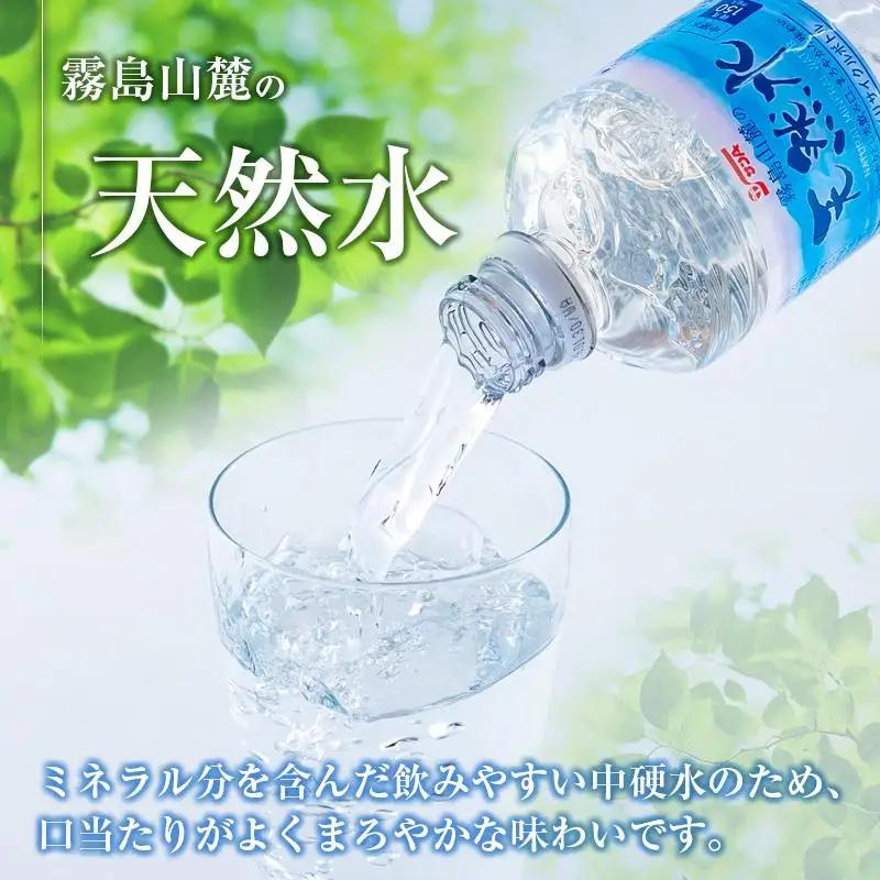 【定期便 6か月】 霧島山麓の天然水 590ml×24本入 6回 サンＡ ミネラルウォーター 飲料水 常温保存 宮崎