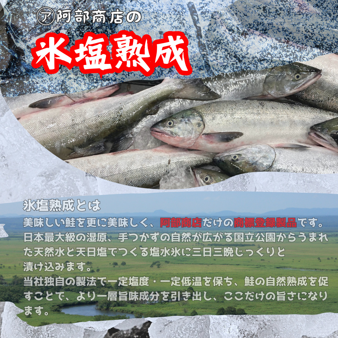 【3ヶ月連続定期便】マルア阿部商店特選 氷塩熟成 紅鮭切身 12切(4枚入×3袋) 定期便 鮭 サケ 紅鮭 おかず 魚 魚介 海鮮 シャケ 切り身 _F4F-4520
