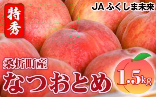 No.167 もも【なつおとめ・2026年産先行受付】特秀1.5kg　桑折町産　JAふくしま未来　桃 ／ 果物 フルーツ モモ 福島県 特産品