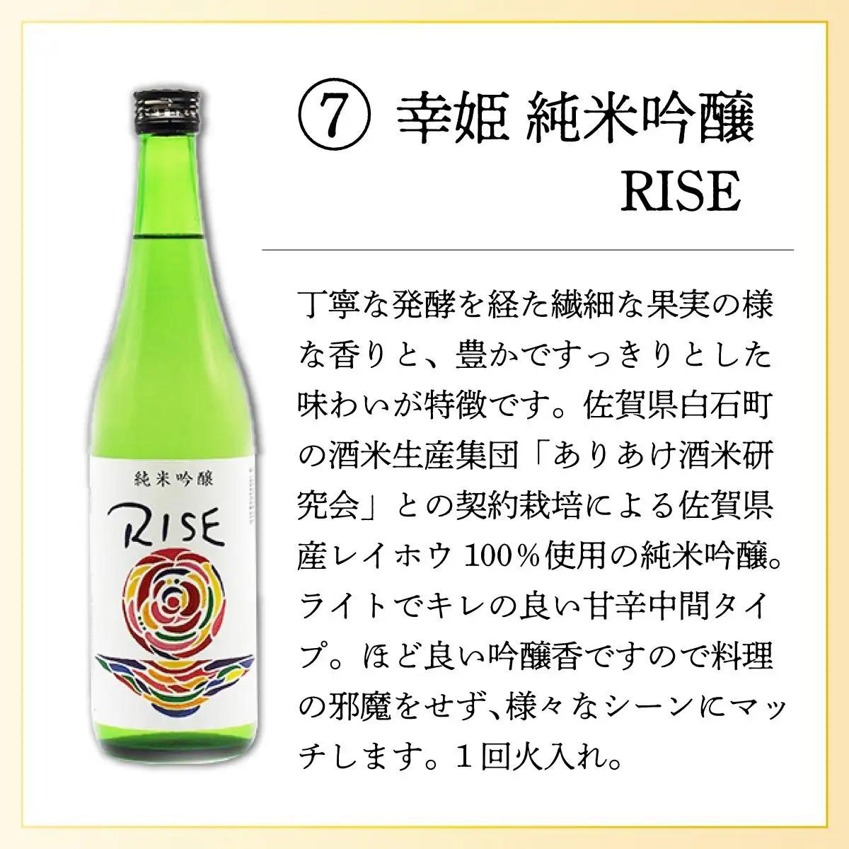 幸姫純米吟醸RISE 720ml