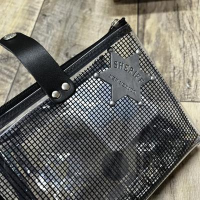 ふるさと納税 岡崎市 表紙がポーチになったM6ワイドサイズクリア手帳　推し活にも最高【SPEECHBALLOON】ブラック |  | 03