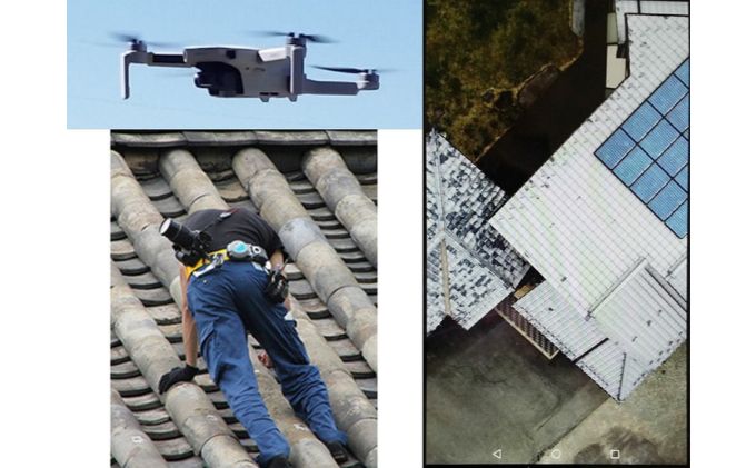 【台風・災害対策】実家や空き家のドローン屋根点検サービス（1回）高画質 4K 2倍 ドローン撮影 職人 触診点検 修繕 ご案内 屋根材 点検報告書 上田市