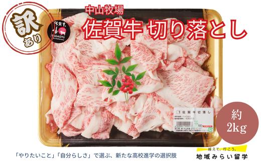 
                  【訳あり】中山牧場 佐賀牛切り落とし 2kg
                
