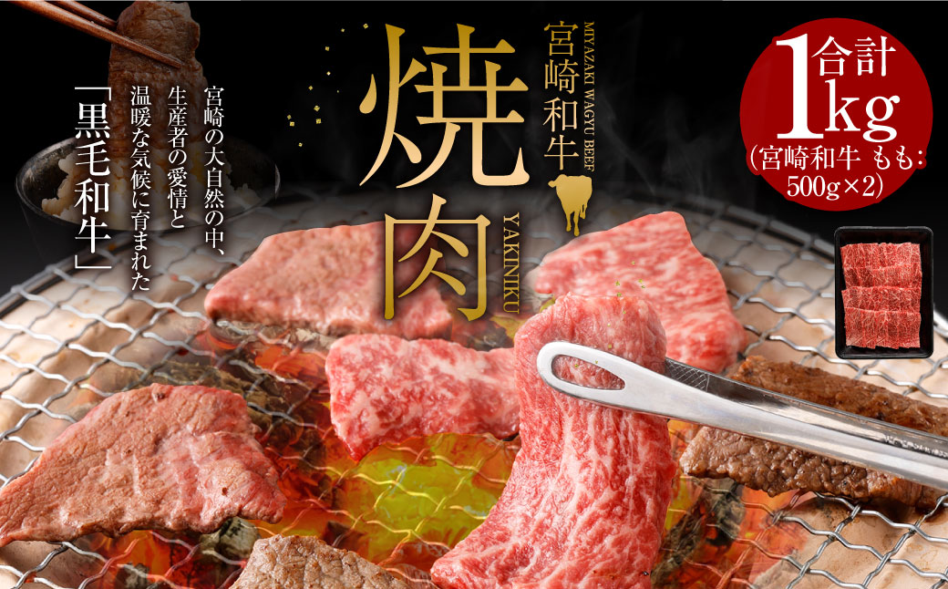 ＜みやざき和牛 焼肉用 1kg＞2025年2月より順次出荷します【c437_hn_x1】