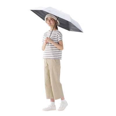 ソーラーブロック日傘・オートコンパクト　M(晴雨兼用) 通勤でも使えるアウトドア日傘81336747【1754267】