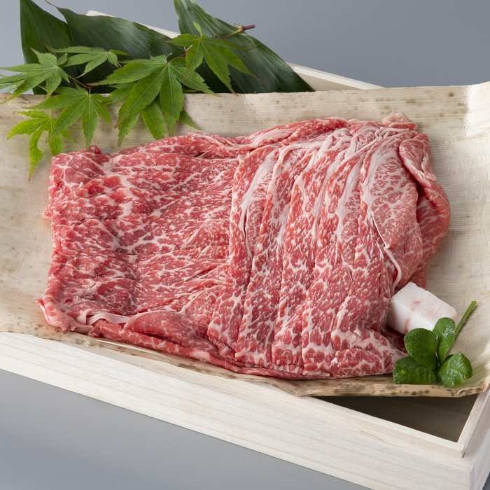 包装対応可【A-6572】実生庵 桐箱入り 近江牛 A５等級 赤身 モモ すき焼き用 ５００ｇ ［高島屋選定品］_イメージ2
