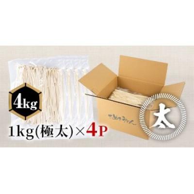 ふるさと納税 まんのう町 【讃岐うどんのこんぴらや】《訳あり》半生うどん (極太・4kg) |  | 03