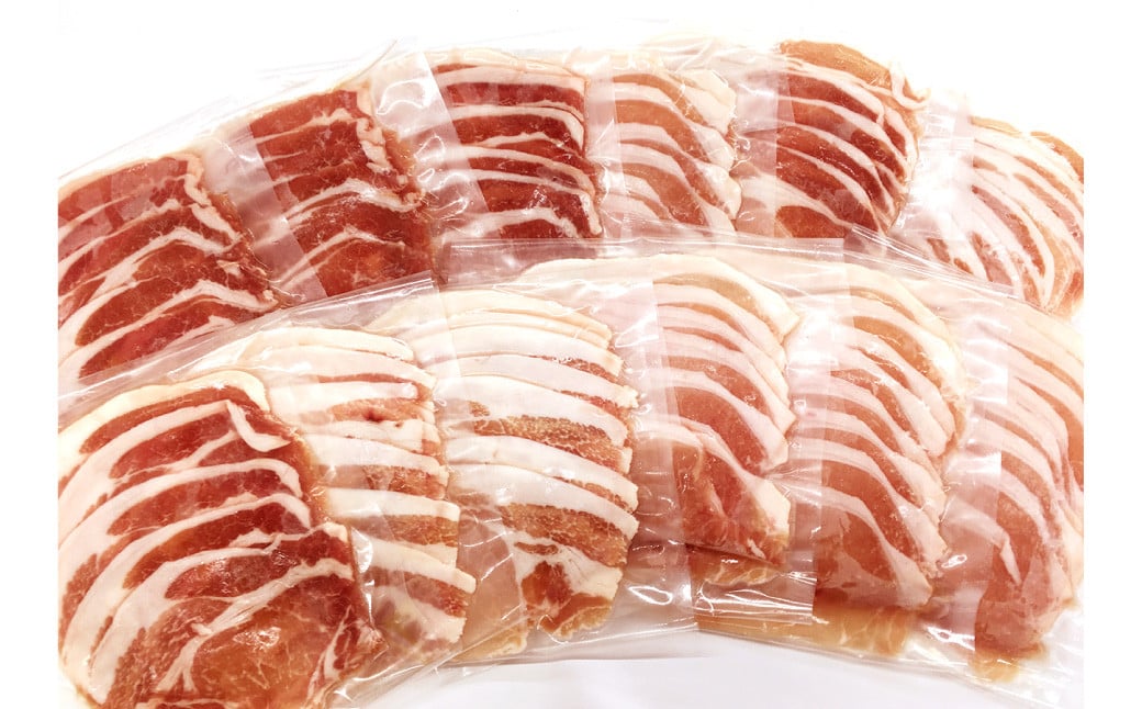 関門ポークのしゃぶ用ロース スライス 計約1.6kg（約80gx20パック）
