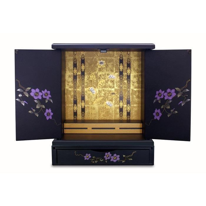 【ふるさと納税】タツクラフト 紀州塗り ミニ仏壇+置き台 セット 鉄仙 大 【Tk247】 | 日用品雑貨 文房具 手芸 仏壇 仏具 神具 仏具 仏壇