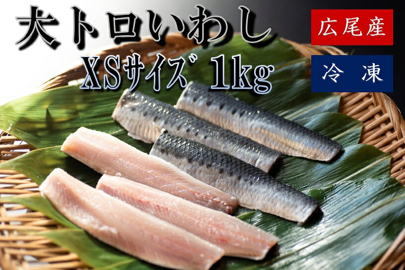 【ふるさと納税】大トロいわし　フィレ　XSサイズ　1kg【ハラール認証済み】(AM0005)