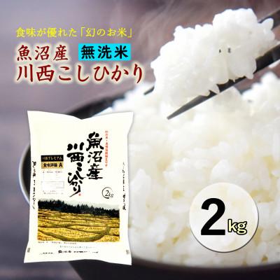 ふるさと納税 十日町市 【無洗米】新潟県魚沼産　川西こしひかり2kg　令和8年産米