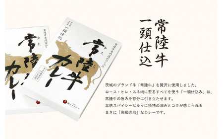 常陸牛カレー 4個入り 中辛 化粧箱 ビーフカレー 肉のイイジマ（DU-82）