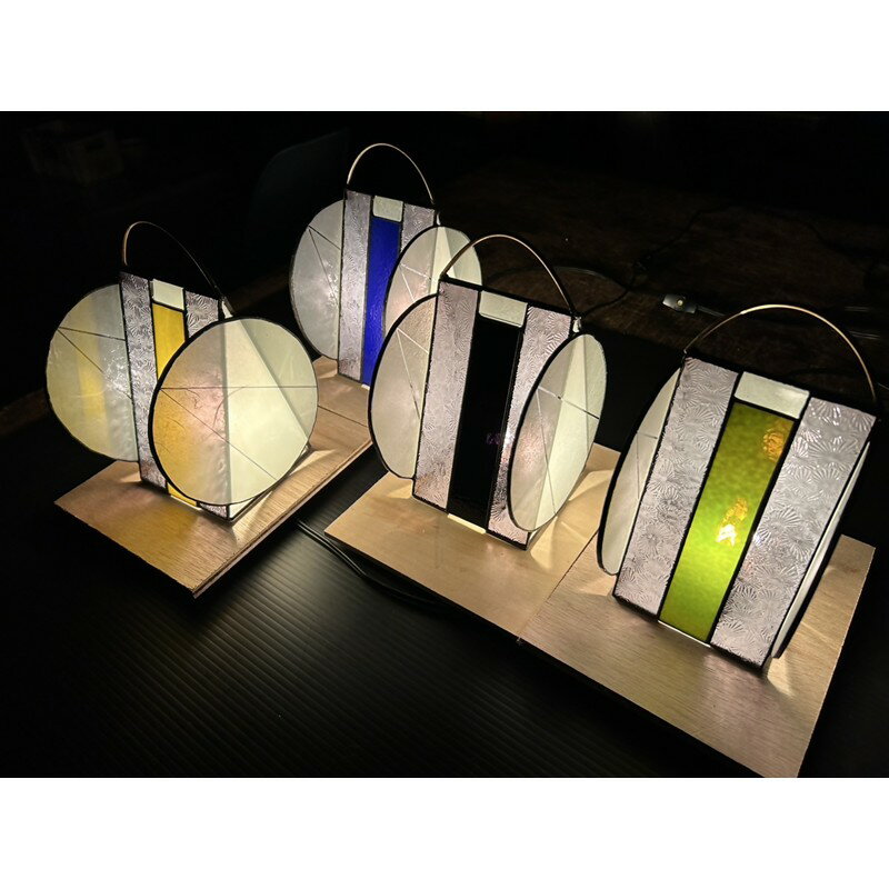 【ふるさと納税】行燈あかり「ムシノネ」青 緑 黄 黒