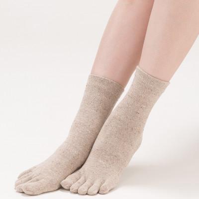 ふるさと納税 泉大津市 天然の美容繊維　シルク混5本指ソックス　2組　フリーサイズ　ベージュ　H-SO1200X2 |  | 02