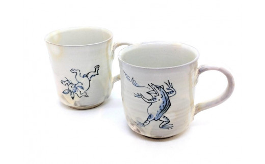 【谷口清雅堂】鳥獣戯画ペアマグカップ