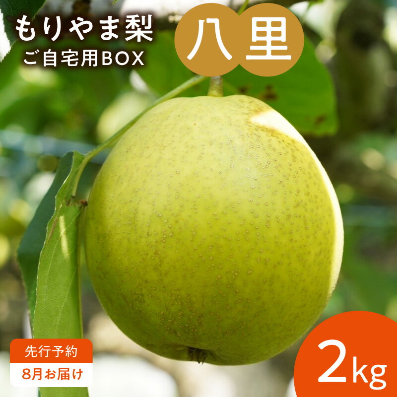 【ふるさと納税】もりやま梨 八里 2kg ご自宅用 梨 完熟 果汁 みずみずしい 甘さ 酸味 さっぱり 上品 果物 フルーツ デザート おやつ びわこもりやまフルーツランド お取り寄せ お取り寄せフルーツ 滋賀県 守山市 送料無料