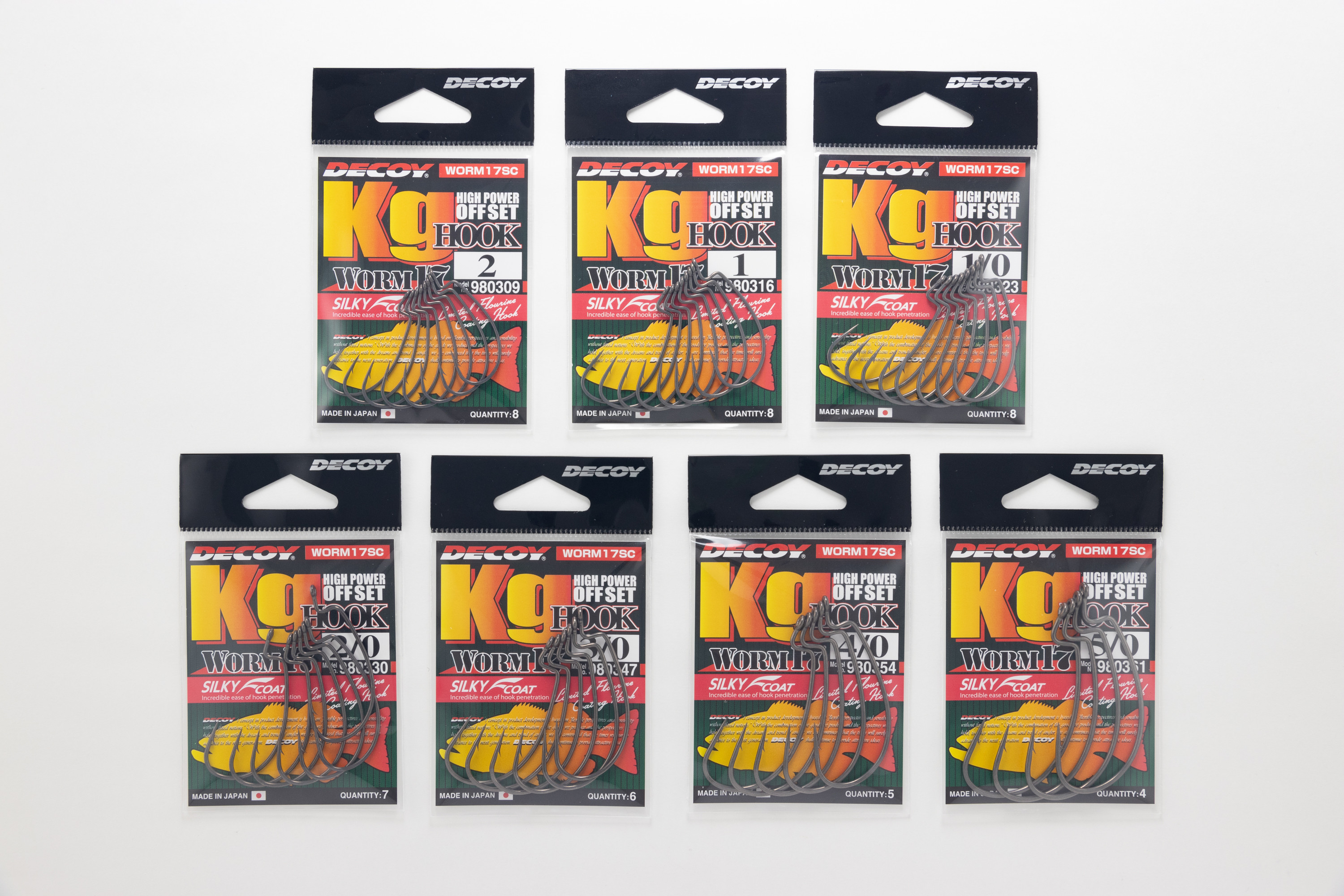 
【釣り具・釣り針】キロフックSC(フッ素コート）　アソートセット (08-45)
