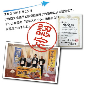 小牧基地 空自空上げ（からあげ）「甘辛スパイシー米粉空上げ」（計2kg 500g×4袋）レンジで簡単 唐揚げ[003D15]