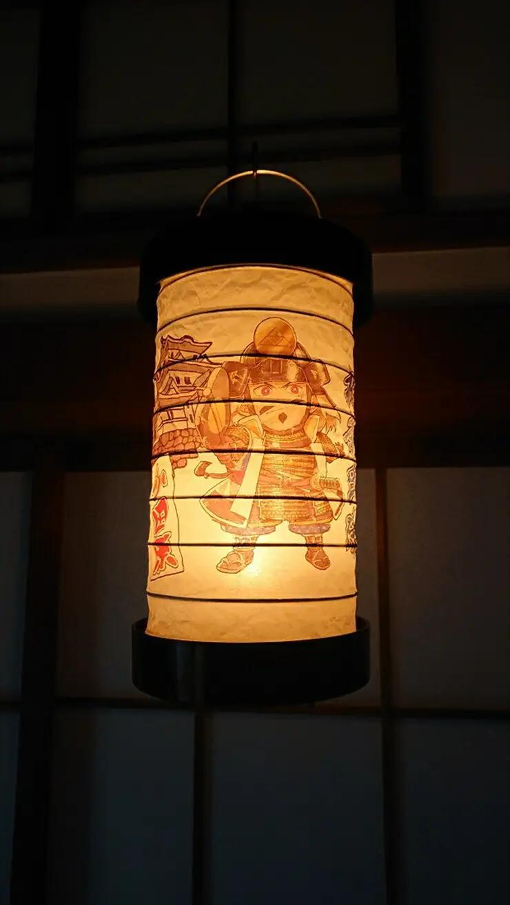 ゆらぎLEDちょうちん　北条氏康（三代）【ゆらぎ 提灯 ちょうちん LED電球 和紙 やわらかい灯り 最新技術 ゆらぐＬＥＤ電球 炎のよう 小田原型ちょうちん リアルキャンドルLEDランプ 神奈川県 小田原市 提灯 提灯】