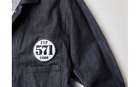 【完全受注生産】Zip Codeシリーズ デニムエンジニアコート 571 Lサイズ