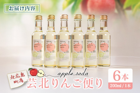 芸北りんご便り（りんごソーダ） 6本セット_HA095_004