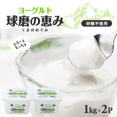 球磨の恵みヨーグルト(無糖)　2kgセット【配送不可地域：離島】【1551180】