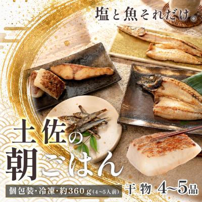 ふるさと納税 大月町 干物セット 4〜5品 土佐の朝ごはん 冷凍 個包装 焼き魚 ご飯のお供 4〜5人前 高知県 大月町