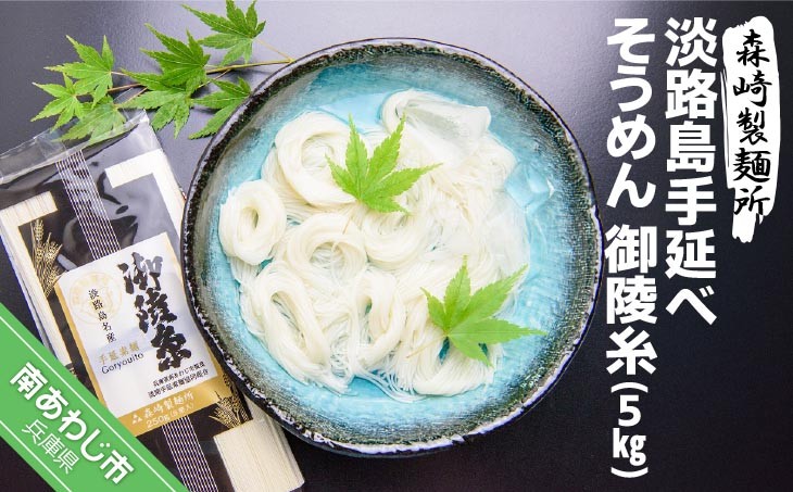淡路島手延素麺　御陵糸　5束×20個