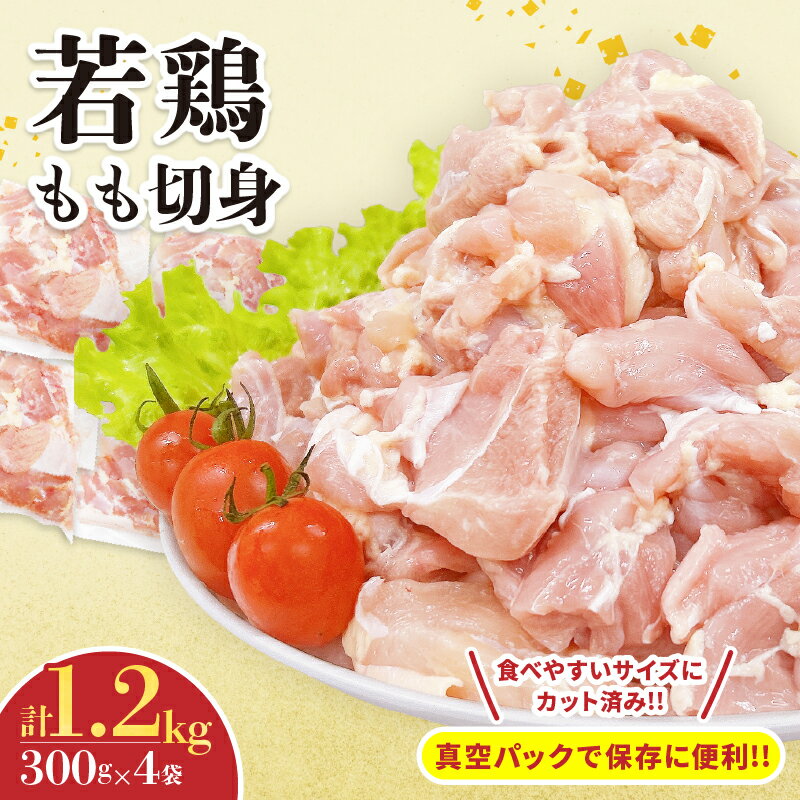 【ふるさと納税】若鶏 もも 切身 計1.2kg 鶏肉 国産 チキン もも肉 小分け 美味しい カット済 人気 便利 おかず お弁当 おつまみ 食品 真空パック 親子丼 から揚げ チキン南蛮 焼肉 万能食材 簡単調理 おすすめ ご褒美 記念日 お祝い 贈り物 ギフト 日南市 宮崎県 送料無料