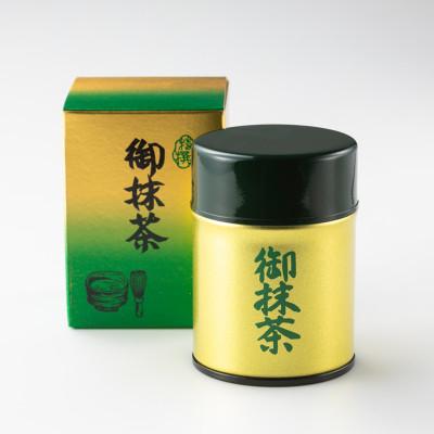 ふるさと納税 半田市 抹茶「都の昔」缶入