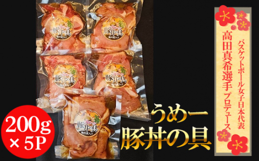 うめー豚丼の具 ／ ブタ丼 レトルト おかず 惣菜 佐布里梅タレ 高田真希選手プロデュース 愛知県 特産品 No.408