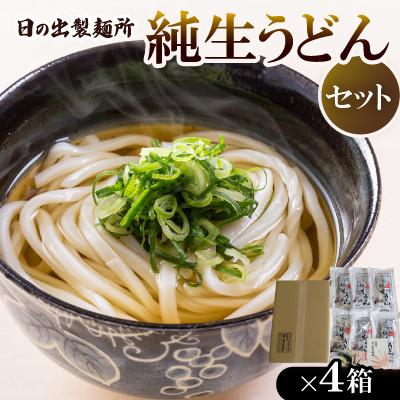 ふるさと納税 香川県 純生うどんセット(4箱)