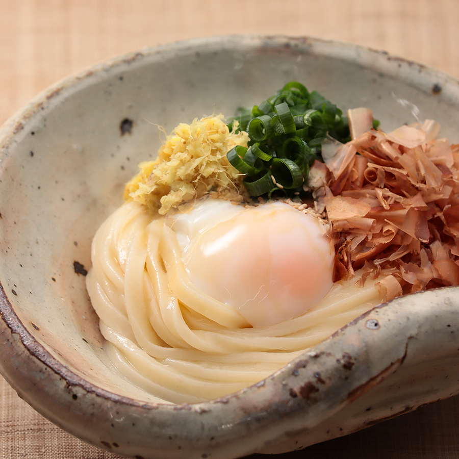 ＜亀城庵＞国産小麦「うどん」薫薬味・だし付き8食入