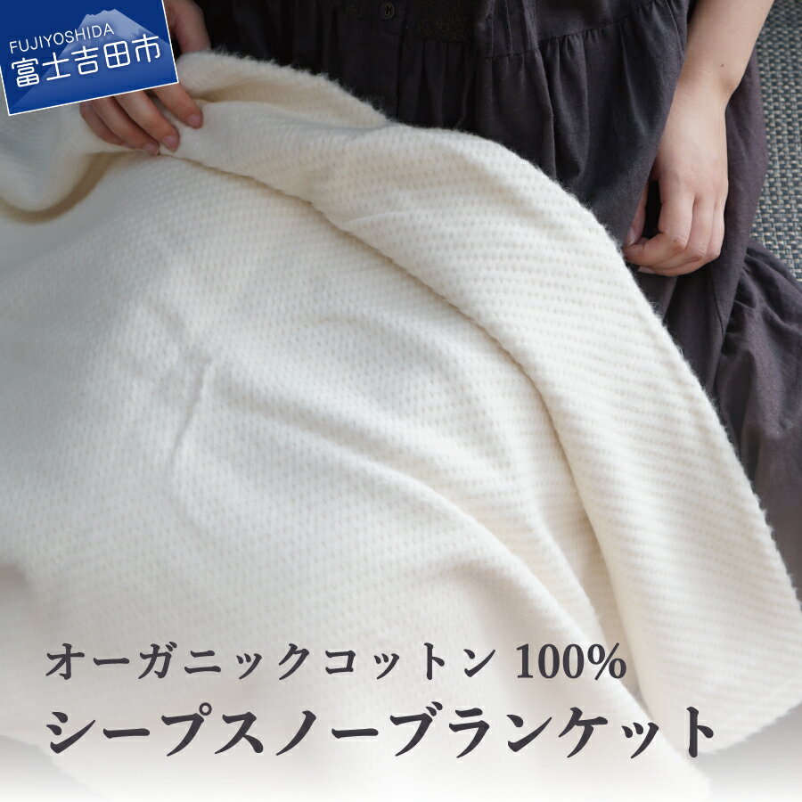 【ふるさと納税】 ブランケット シンプル コットン オーガニック 起毛加工 生成り色 プレゼント 【オーガニックコットン100%】 NOC認定商品 SDGs フェアトレード