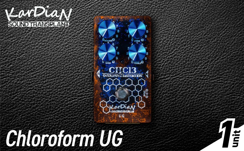 
                  Chloroform UG  エフェクター オーバードライブペダル ウルトラゲイン モデル ペダル 音響 調整 エレキ ギター ギター用  音響機材 KarDiaN EC-0026
                
