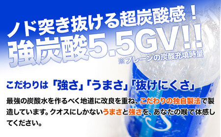 【全2回定期便】強炭酸水クオス プレーン 500ml×24本 / 炭酸水 炭酸水 炭酸水 炭酸水 炭酸水 炭酸水/日田市 / 株式会社OTOGINO[AREF090]