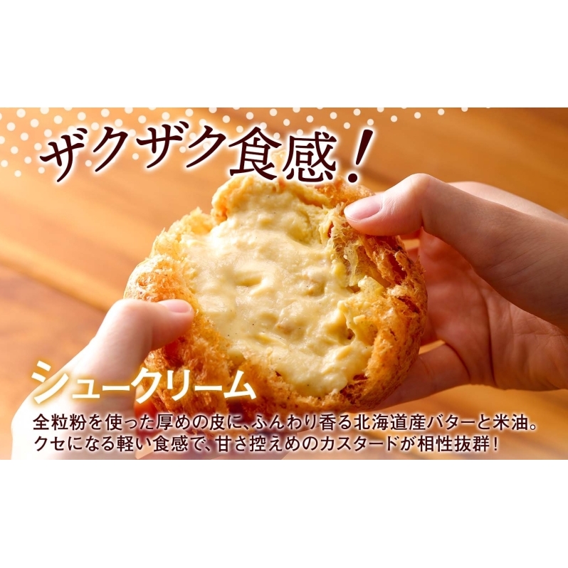 北海道 シュークリーム 2個入り×4袋 計8個 個包装 カスタード クリーム 洋菓子 生菓子 スイーツ デザート おやつ 冷凍 ふじいのシュー お菓子のふじい ニセコ 送料無料 北海道 倶知安町 アイ