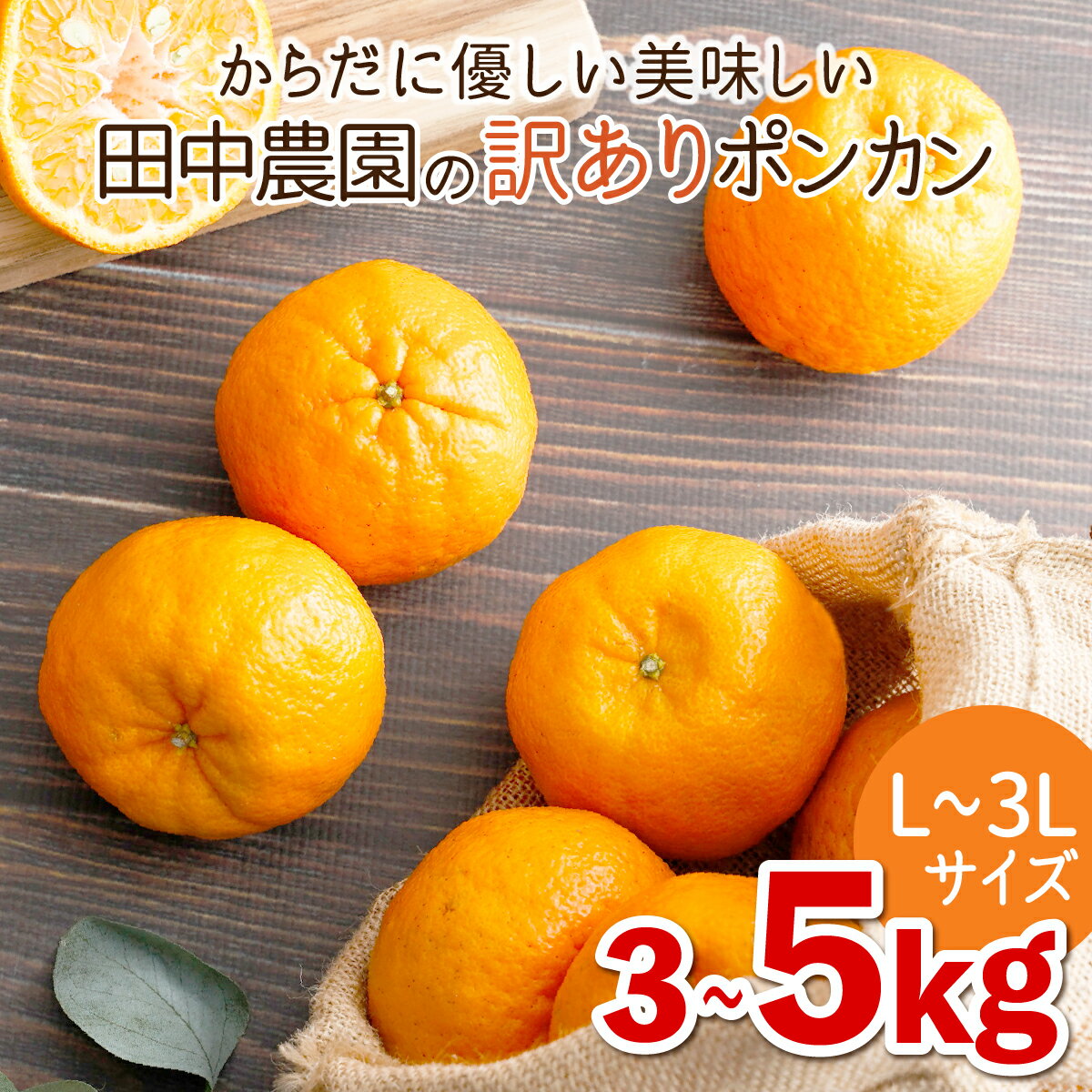 【ふるさと納税】＜選べる容量＞ 訳ありポンカン 3〜5kg（L~3Lサイズ） 国産 東洋町産 訳あり 甘酸っぱい ジューシー 蜜柑 ミカン高知県 東洋町 四国 お取り寄せ フルーツ 果物 送料無料