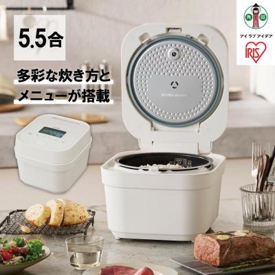 ふるさと納税 角田市 IHジャー炊飯器 5.5合RC-IGA50-Wホワイト