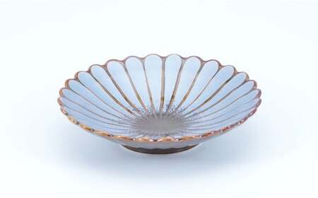 有田焼 色んな形の小皿 5点 セット（蒼×銀）【まるぶん】食器 器 うつわ かわいい 華やか ハレの日 ギフト プレゼント 新年 35000円 aw095