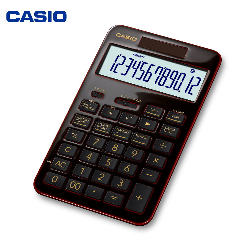 【ふるさと納税】カシオ電卓 S100X-JC1-U ブラック CASIO カシオ デンタク 電卓 限定 計算機 事務用品 卓上電卓 オフィス用品 日用品 電気製品 電子式 スタイリッシュ おしゃれ かっこいい 漆 漆塗り 漆塗装 漆Edition 人気 山形県 東根市