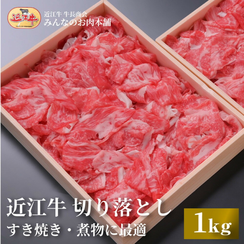 【ふるさと納税】近江牛 切り落とし 1kg すき焼き・煮物 牛長商会 みんなのお肉本舗 | 滋賀県野洲市 グルメ お取り寄せグルメ ご当地 ご当地グルメ 肉 お肉 にく 牛 牛肉 ビーフ 近江牛 和牛 セット 特産品 名産品 返礼品 切り落とし 故郷納税