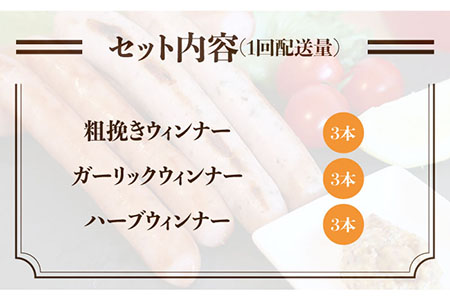 【 全3回 定期便 】 糸島 の 陽光 ハム / ウインナー セット 5《糸島》 【志摩スモークハウス】 [AOA020]