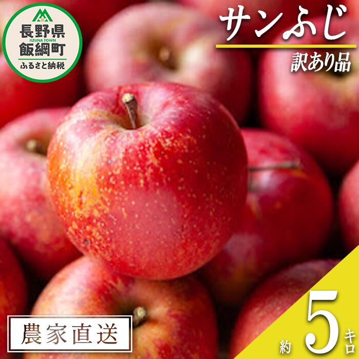 【ふるさと納税】 りんご サンふじ 訳あり 5kg 宮本ファーム 沖縄県への配送不可令和7年度収穫分 長野県 飯綱町 〔 傷 不揃い わけあり リンゴ 林檎 果物 フルーツ 信州 長野 12000円 予約 農家直送 〕発送期間：2025年12月上旬〜2025年12月下旬