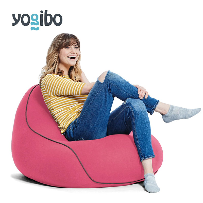 ビーズクッション ヨギボー ラウンジャー ダスティピンク Yogibo Lounger 1人掛け 背もたれ ローソファ パーソナルチェア 洗えるカバー 一人暮らし インテリア ギフト プレゼント おしゃれ おすすめ 結婚祝い