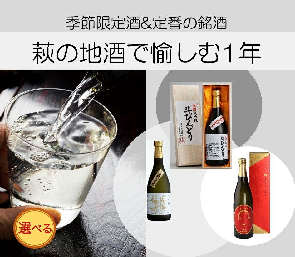 【ふるさと納税】日本酒 定期便 萩の地酒で愉しむ 大人気・東洋美人壱番纏も含む！ 酒 お酒 地酒 限定 アルコール お楽しみ